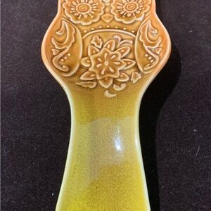 Vintage Cracker Barrel Ceramic Owl Spoon Rest